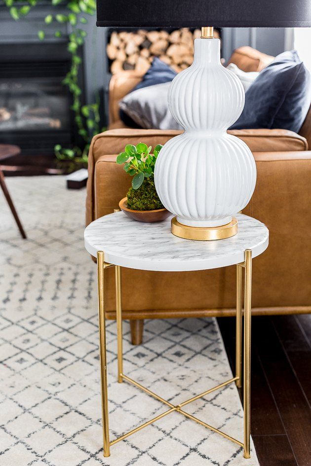 Easy IKEA Decor Hack: From Plain Side Table to a Marble Masterpiece | Hunker
