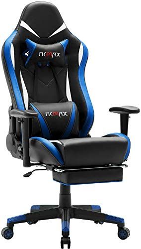 Enjoy exclusive for Ficmax Massage Gaming Chair Ergonomic Gamer Chair  Footrest Reclining Game Chair  Armrest High Back PU Leather PC Gaming Chair Large Size Racing Office Chair  Headrest  Lumbar Support online - Chictopclothing