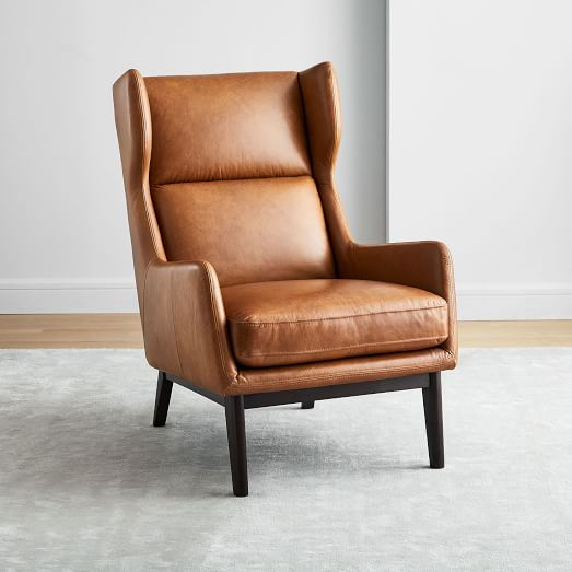 Erik Leather Wing Chair