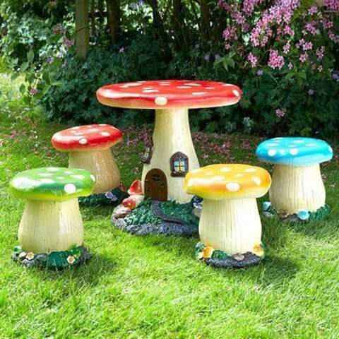 Exciting and funny furniture for children’s garden