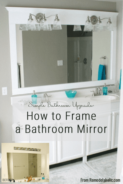 Framing A Large Bathroom Mirror