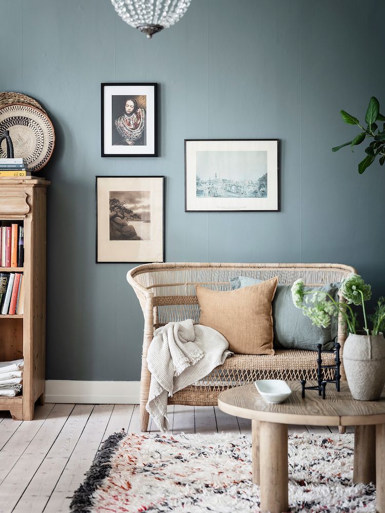 Get The Look: A Cosy Blue and White Swedish Pad
