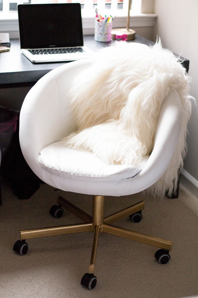Gold Office Chair | DIY IKEA Hack | Home | Alice Tenise