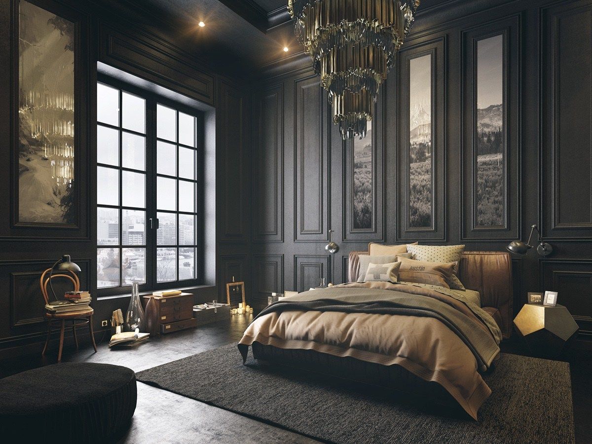 Gorgeous Dark Bedroom Designs With Minimalist and Playful Approach Themes Decor To Inspire Sweet Dreams