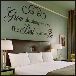 Grow Old Along With Me Vinyl Wall Quote | Love  Marriage Quotes Christian Wall D… - https://pickndecor.com/interior