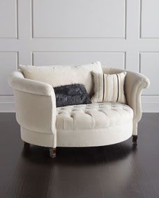 Haute House Harlow Ivory Cuddle Chair