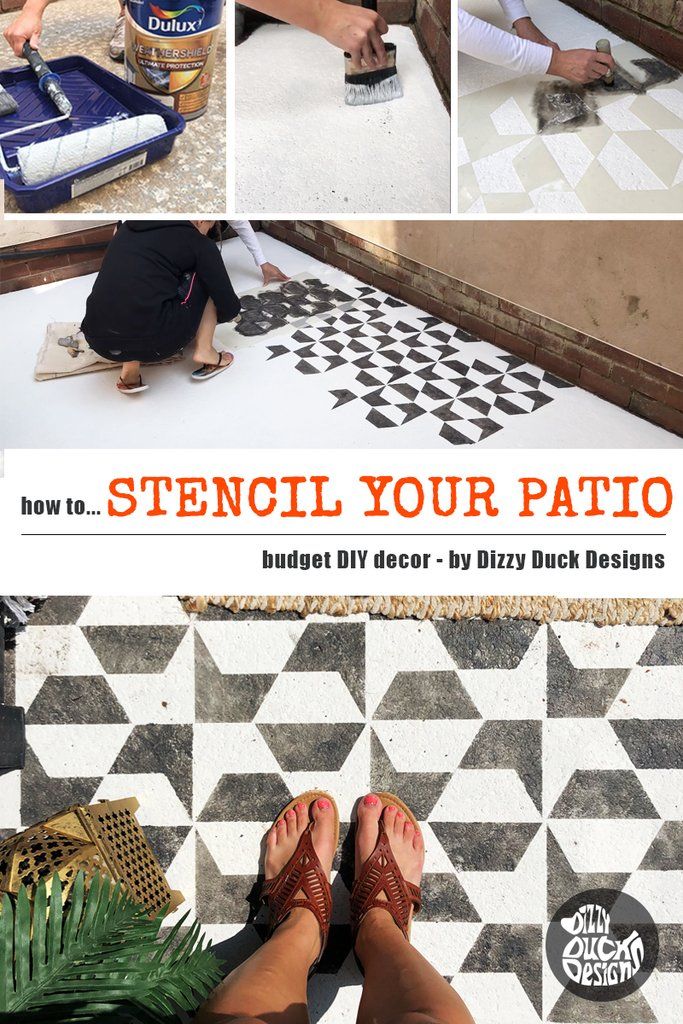 How To Stencil Your Patio