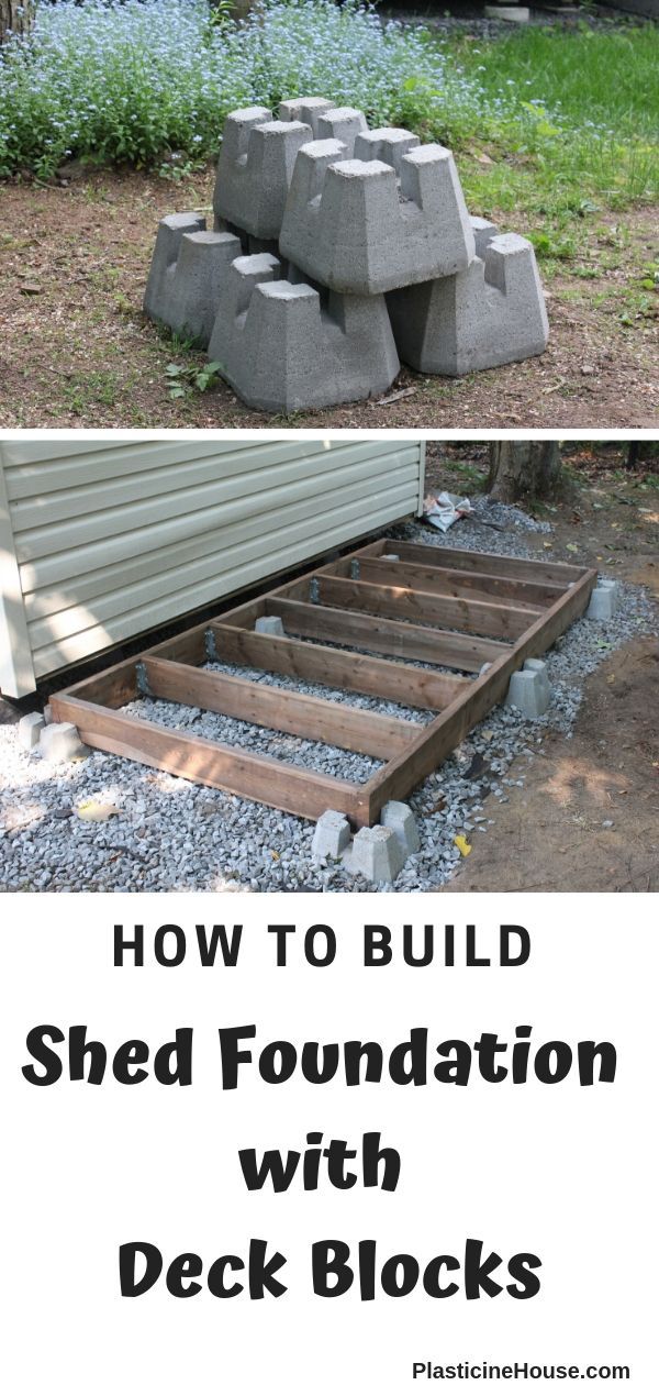 How to Build a Shed Foundation with Deck Blocks
