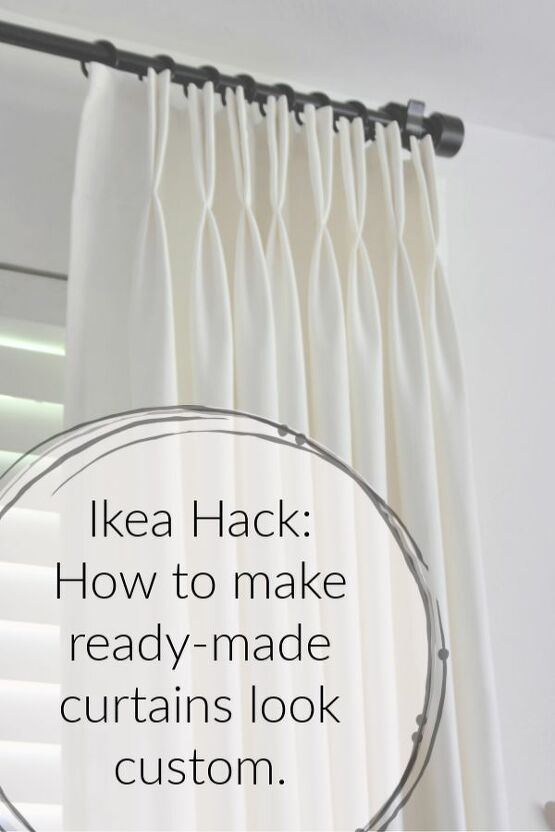 How to Make Ikea Ritva Curtains Look Like Expensive Custom Made Drapes DIY