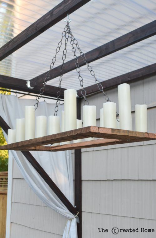How to Make Your Own Rustic Candle Outdoor Chandelier
