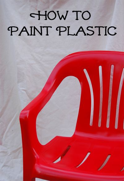 How to Paint Plastic