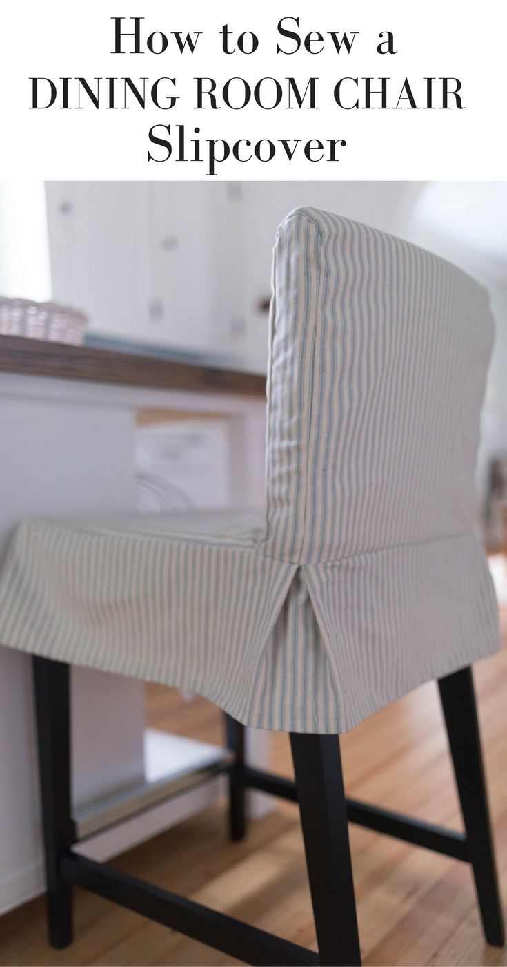 How to Sew a Parsons Chair Slipcover for the IKEA HENRIKSDAL Bar Stool