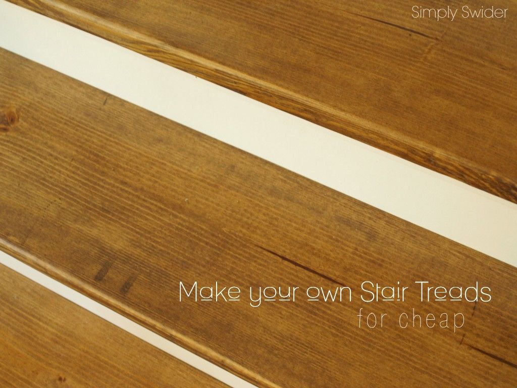 How to make wood stairs treads for cheap