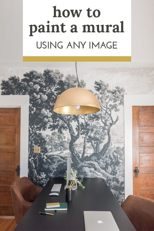 How to paint a wall mural from any image, photograph, painting, or etching using...