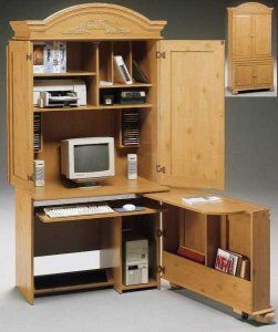 Ideas for computer armoire with swing out desk – https://pickndecor.com/interior