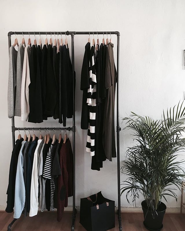 I've always wanted an industrial looking clothing rack and here it is! It&#3