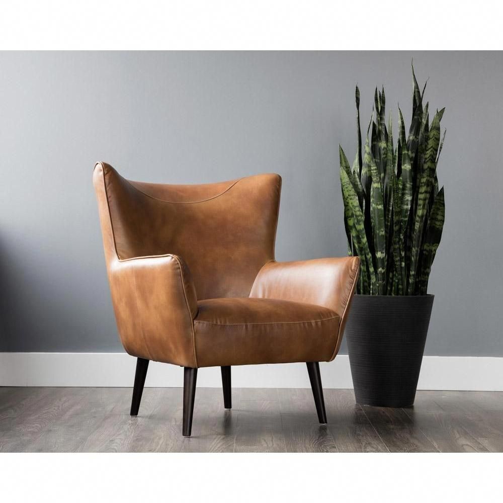LUTHER OCCASIONAL CHAIR - TOBACCO TAN