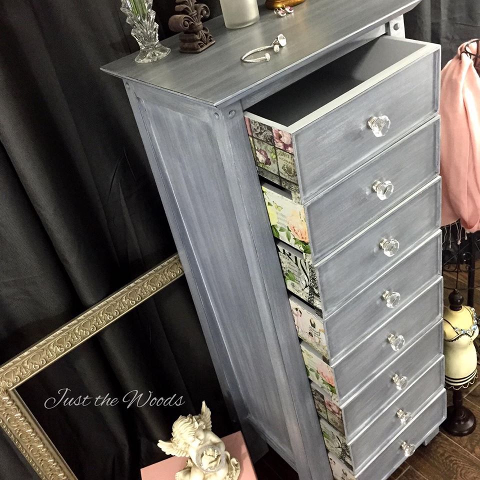 Lingerie Chest With Romantic Decoupaged Drawers
