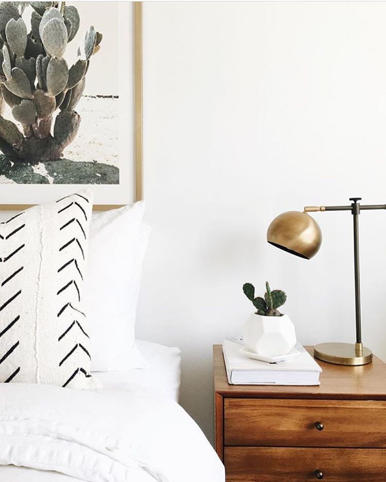 Mae Woven on Instagram: “Goooood morning from @meganjbailey's pretty bedside! Our 'Tatum' pillow is available in the shop! #maewoven”
