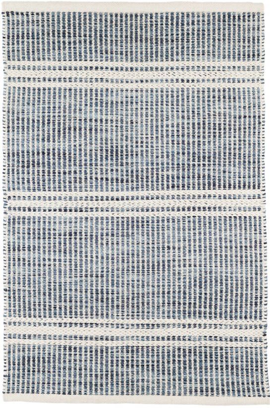Malta Blue Woven Wool Rug | Dash & Albert