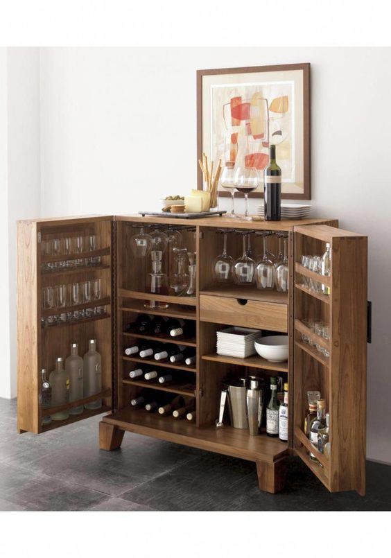Marin Natural Bar Cabinet + Reviews | Crate and Barrel