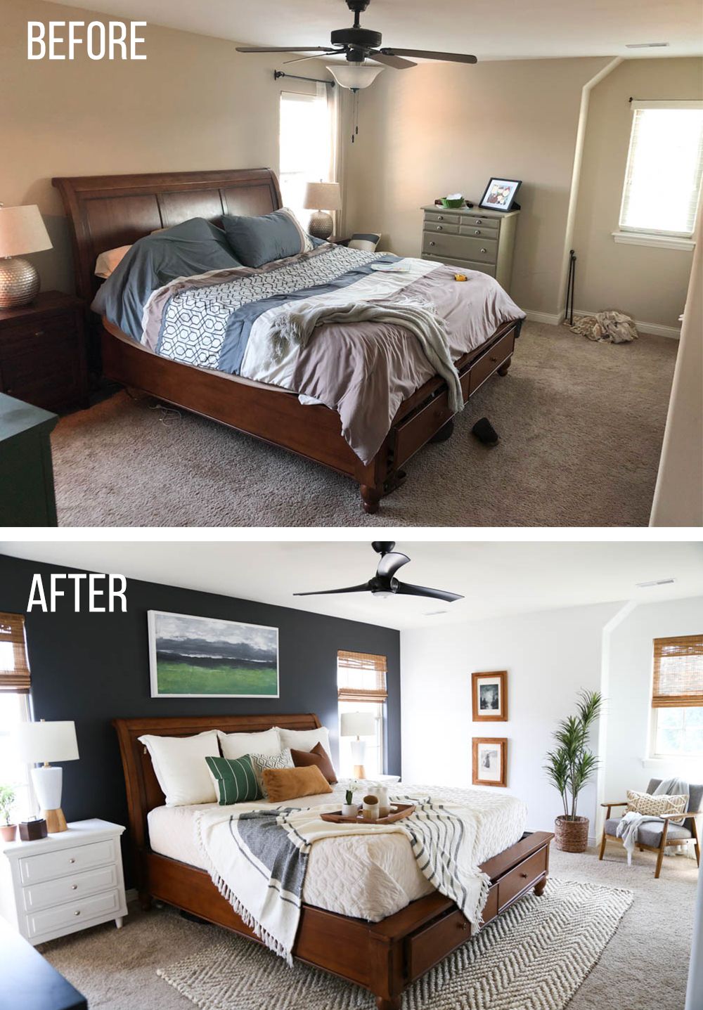 Master Bedroom Makeover - Thriving Home