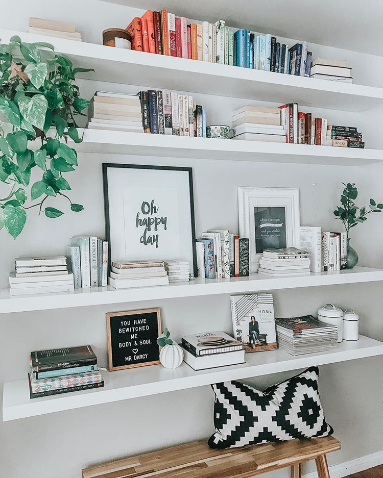 Meredith Rhinas on Instagram: “This is one area of the house I refuse to MarieKondo. #booklover . . . #myhomevibe #specialspaces #livesimply #bookshelf #fortheloveofbooks…”