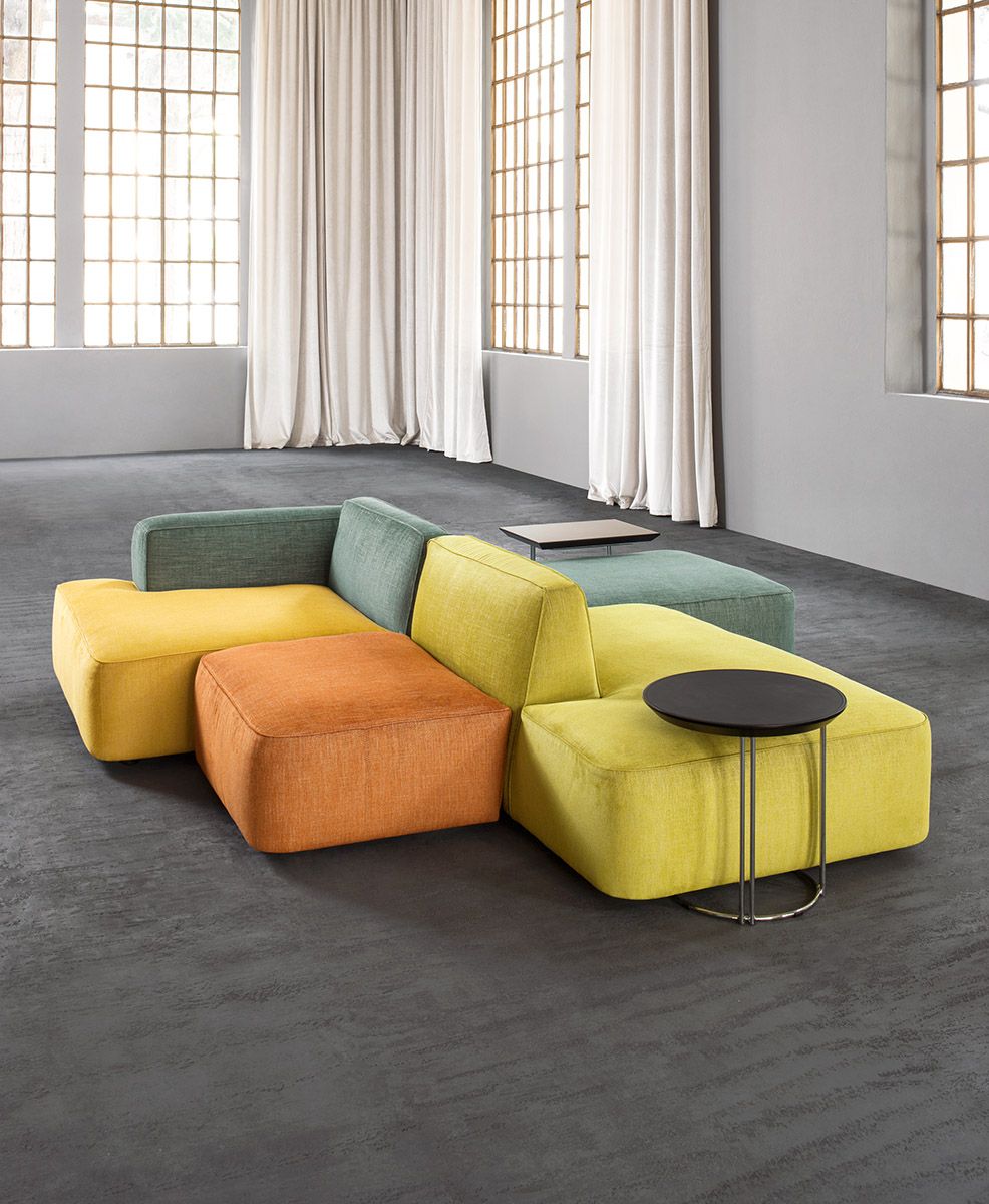 Modular Angular Bifacial Group Medium Sofa by Il Loft in Modular Sofas