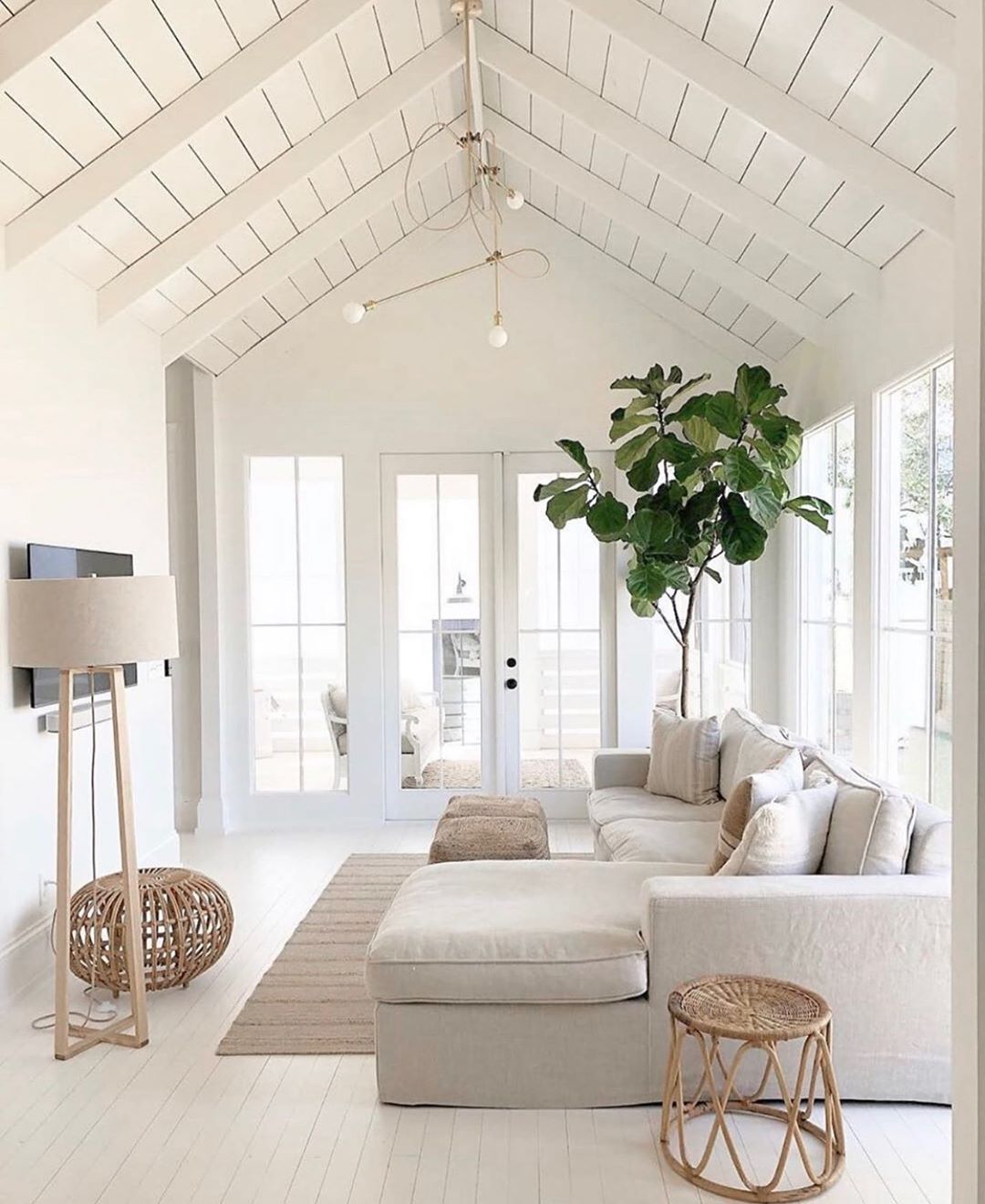Niña on Instagram: “Seeing this sunroom by @birdsandbobos is getting me SO excited for our four seasons room in the new house!  It’s been so fun to actually…”