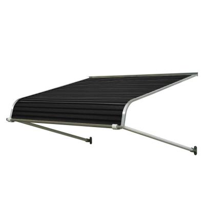 NuImage Awnings 3 ft. 1100 Series Door Canopy Aluminum Awning (12 in. H x 42 in. D) in Black-K110703690 – The Home Depot