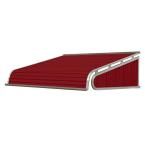 NuImage Awnings 3.33 ft. 1500 Series Door Canopy Aluminum Awning (18 in. H x 48 in. D) in Brick Red-K150804013 - The Home Depot