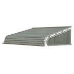 NuImage Awnings 5 ft. 1500 Series Door Canopy Aluminum Awning (12 in. H x 42 in. D) in Graystone-K150706045 - The Home Depot