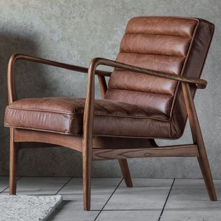 Occasional Chair York in Leather