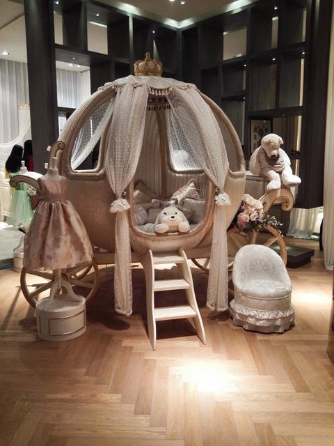 Online Shop European Luxury Fairy Tale Style Pumpkin Shape Crib Kids Dream Baby Cot Bed Germany Beech | Aliexpress Mobile