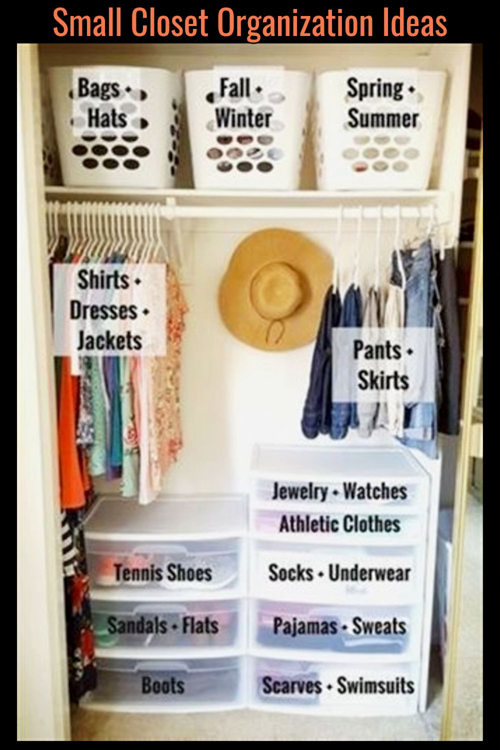 Organize Closet - Clothes Storage Ideas For Small Closets