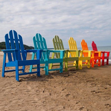 POLYWOOD® Long Island Recycled Eco-Friendly Plastic Adirondack Chair - Walmart.com