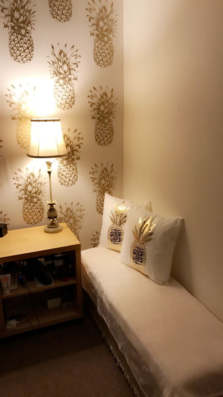 Pineapple bedroom pineapple cushions pineapple lamp Gold and cream