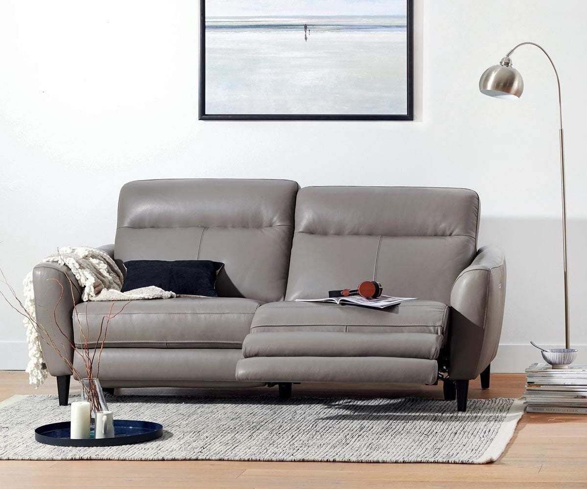 Regine Leather Power Reclining Sofa