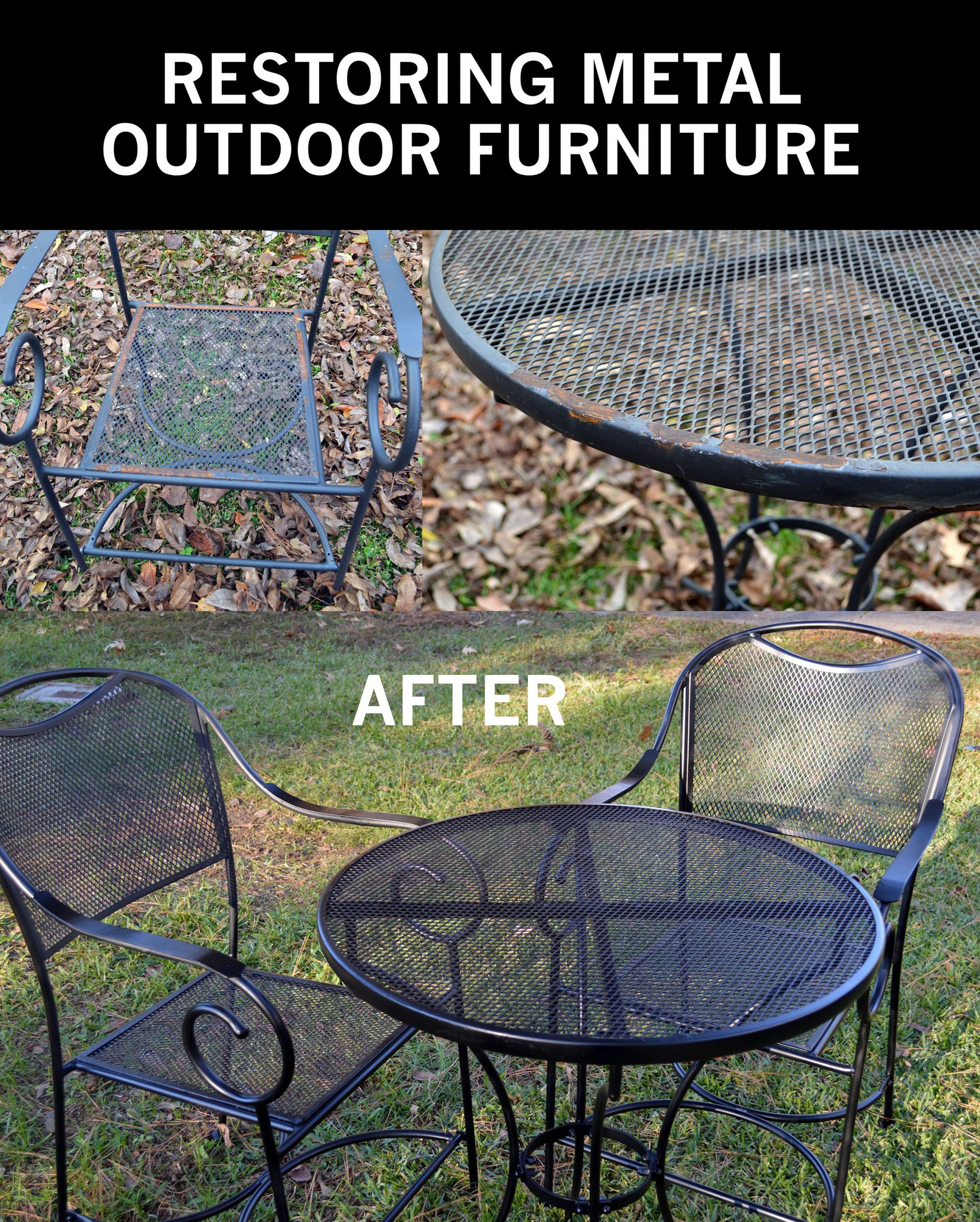 Restore metal outdoor furniture to ‘like new’