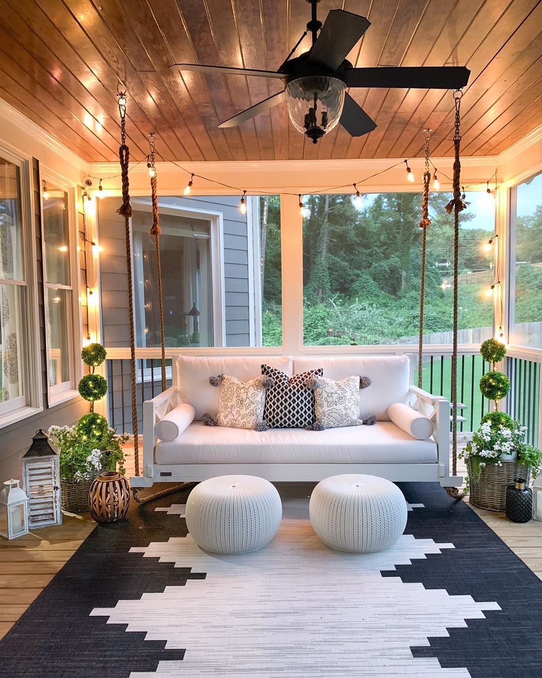 Rethink Your Outdoor Space by Channeling This Dreamy Porch Swing | Hunker