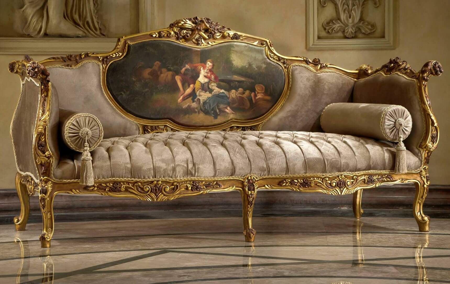 Seating French Furniture | Salon Set | Love Seat | Sofa | Arm Chair | Banquette | Chaise Lounge