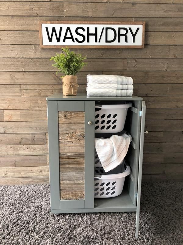 Stand Up Laundry hamper, upright laundry sorter, hold 3 laundry baskets