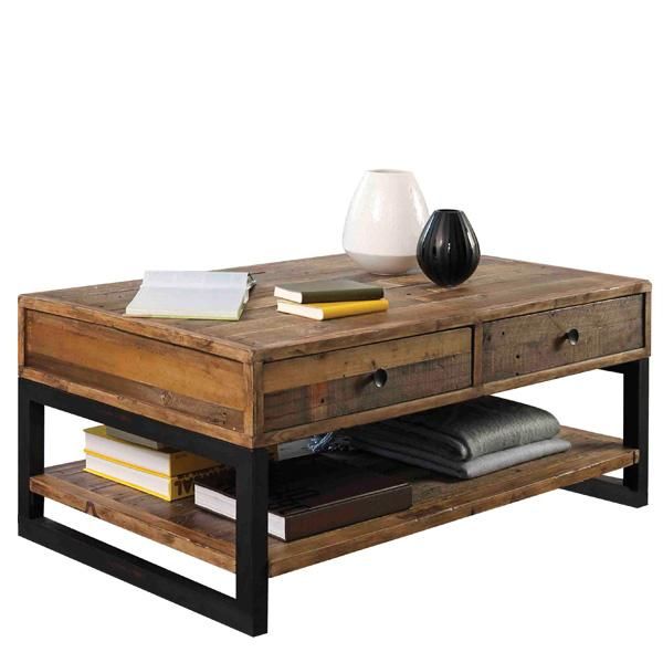 Standford Industrial Reclaimed Wood Coffee Table