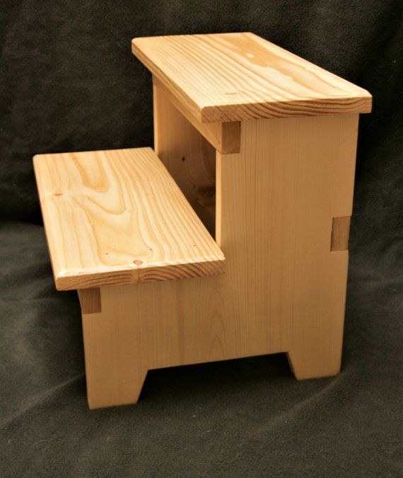 Step Stool, Wood step stool, kitchen step stool, small step stool, wooden step stool, rustic step stool, wood stepstool