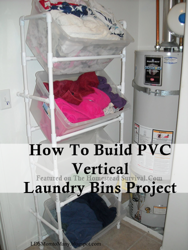 The Homestead Survival | How To Build PVC Vertical Laundry Bins Project | thehom…