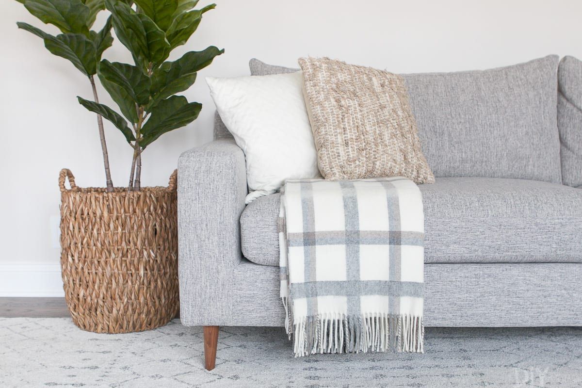 The Right Way to Display Throw Blankets on your Couch | The DIY Playbook