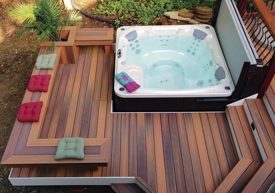 Top 80 Best Hot Tub Deck Ideas – Relaxing Backyard Designs