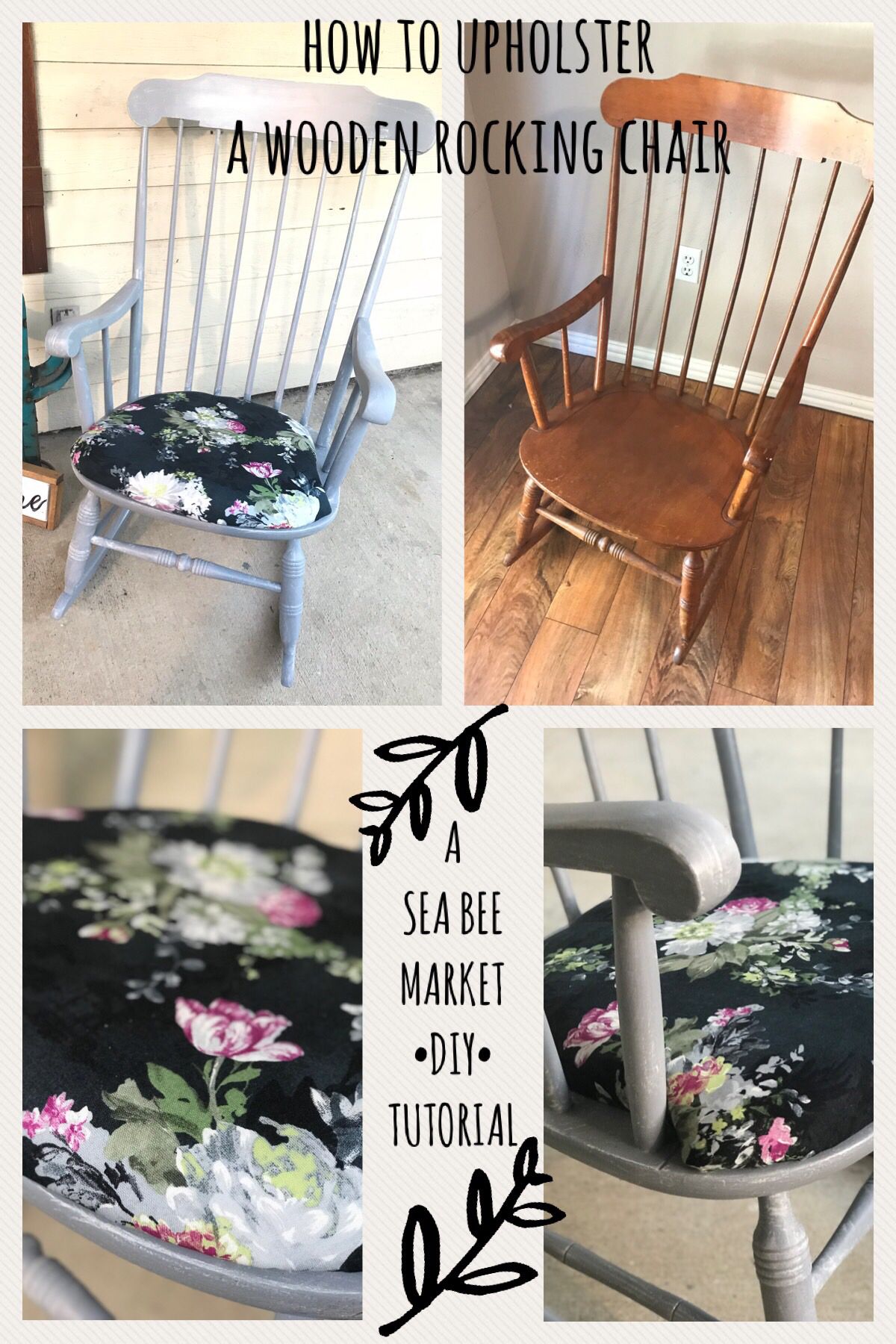 Upholstering a Wooden Rocking Chair