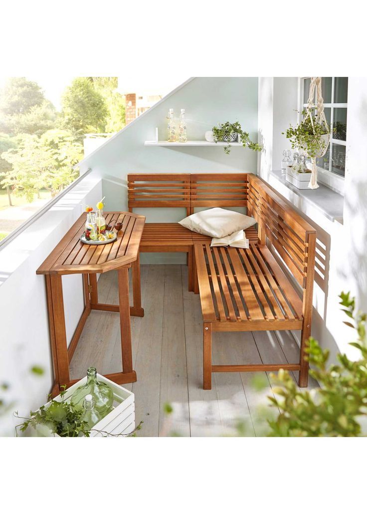 Used together or separately  the balcony furniture set "Tung"   - Balkon Interie...