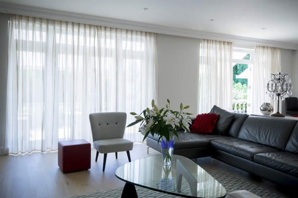 Voile Curtains for Bifold Doors and French Windows.